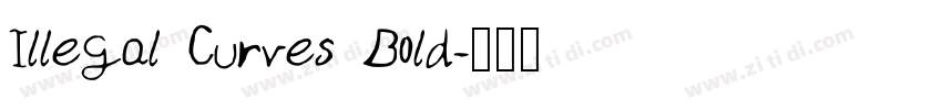 Illegal Curves Bold字体转换